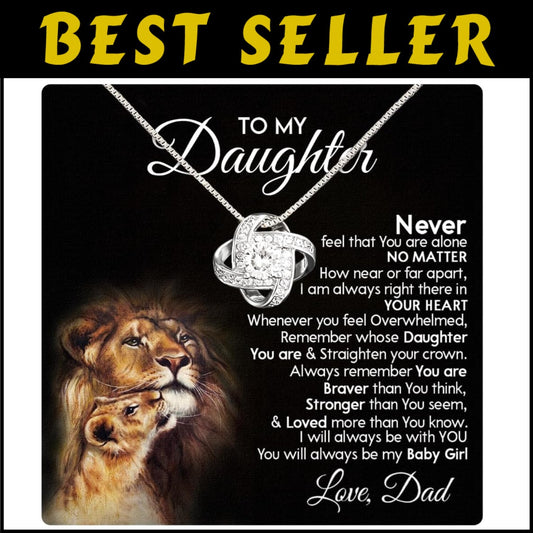 Handcrafted 'To My Daughter' Jewelry with Cubic Zirconia - Perfect Gift From Dad