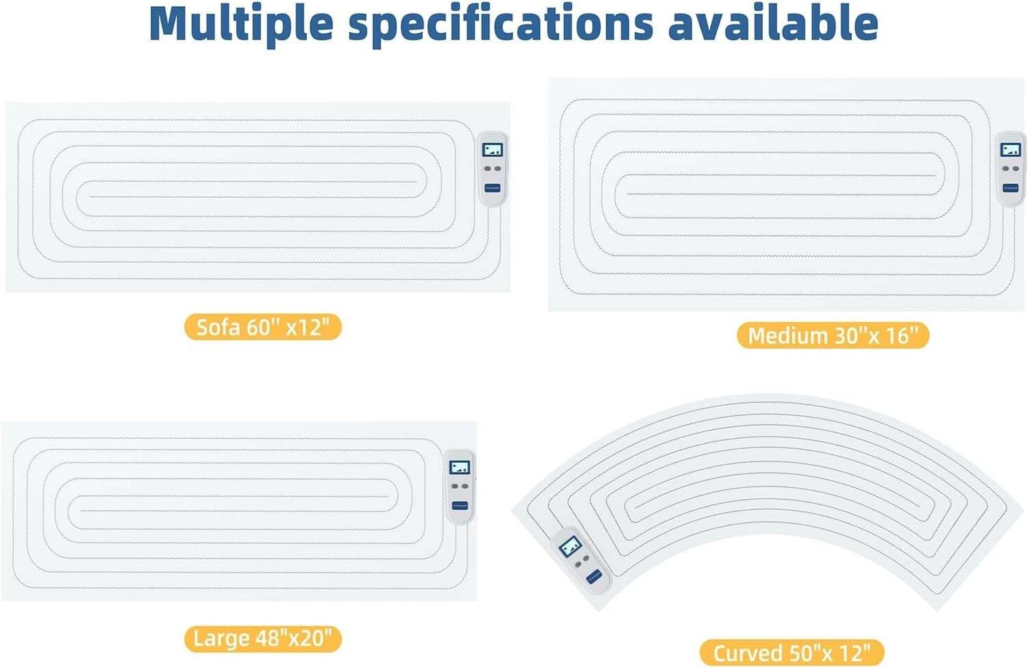 Blue Cat Scat Mat 12x60 with Adjustable Shock Levels - Effective Indoor Training