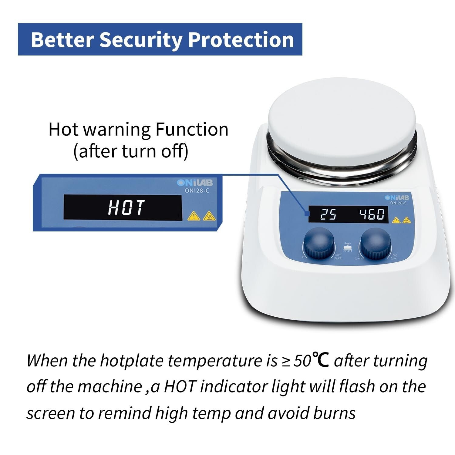 Versatile 110V Magnetic Stirrer with Ceramic Hotplate & Adjustable Speed Control