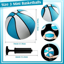 Load image into Gallery viewer, 7-Inch Waterproof Blue Rubber Basketballs - Ideal for Pool &amp; Lake Parties