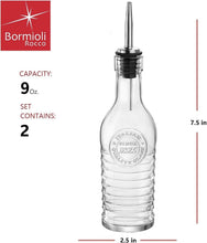 Load image into Gallery viewer, Elegant 270 ml Glass Bottles for Olive Oil &amp; Vinegar with Stainless Steel Spouts