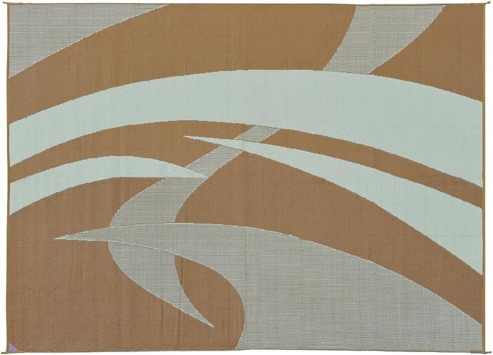 Durable 9x12 Outdoor Mat for Patio, RV & Beach - Easy Cleaning & UV Protected