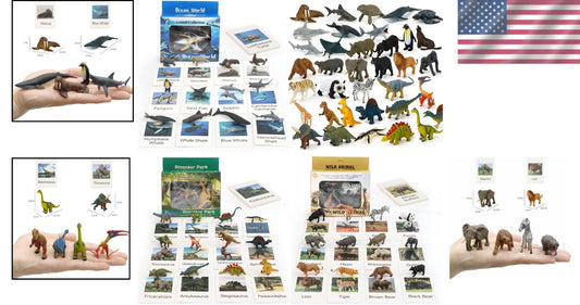 Creative Learning with 36 Realistic Animal Figures - Perfect for Preschool Play