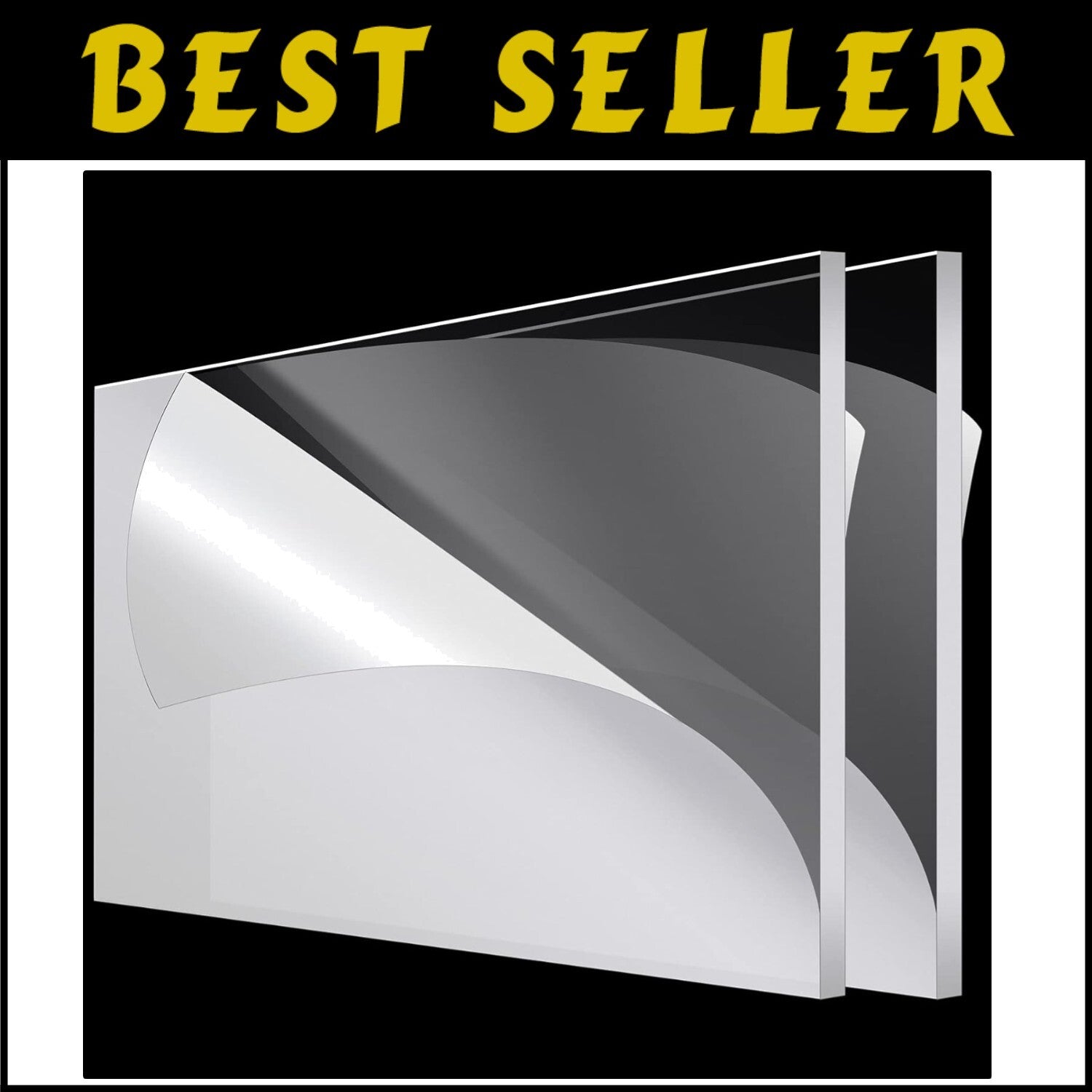 Durable 24x48 Inch Clear Acrylic Panels with Protective Film - Craft Essential