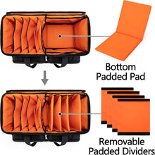 Load image into Gallery viewer, Versatile Travel Gig Bag for DJ Gear with Removable Dividers and Easy Carrying