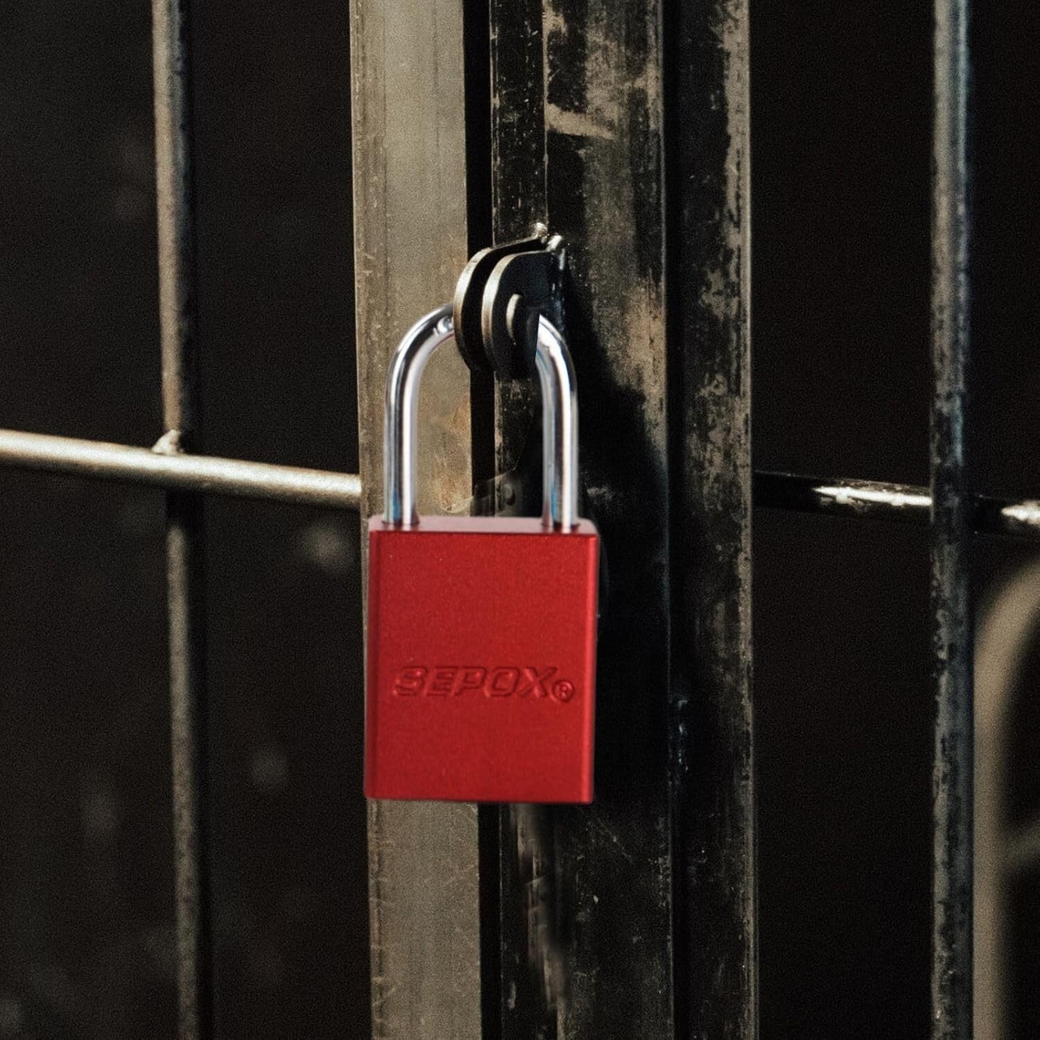 High-Tech Double-Locking Aluminum Padlocks, Red - 24 Units for Lock-Out Security