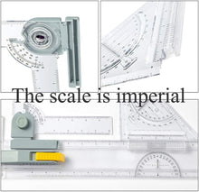 Load image into Gallery viewer, A3 Plastic Drafting Table Set with Ruler &amp; Protractor for Architects &amp; Artists