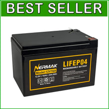 Load image into Gallery viewer, 12V 16Ah Lithium Battery with 2000+ Cycles – Ideal for Eco-Friendly Power Supply
