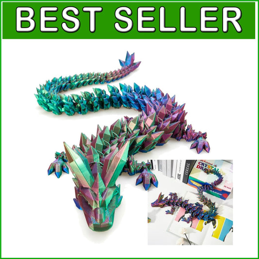 Articulated 30'' Crystal Dragon - Children’s Day Surprising Decoration Gift