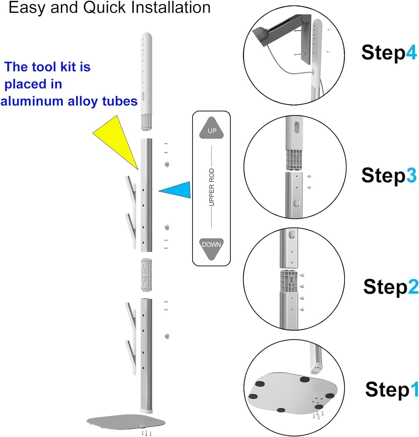 Multi-Functional Vacuum Dock for V7 V8 V10 V11 V12 V15 - Sturdy Aluminum Bracket