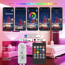 Load image into Gallery viewer, Long 82ft Bluetooth LED Strip Lights - Dimmable RGB Lights for Parties &amp; Decor
