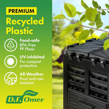 Load image into Gallery viewer, Lightweight 360L Compost Bin with Aeration Design – Easy Assembly &amp; Secure Lid