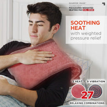 Load image into Gallery viewer, Calming Heat XXL-Wide Weighted Heating Pad - 27 Combinations for Blissful Relief