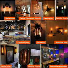 Load image into Gallery viewer, E26 Dimmable LED Bulb 6W, 450lm Warm White 2200K Vintage Edison Style, 6-Pack