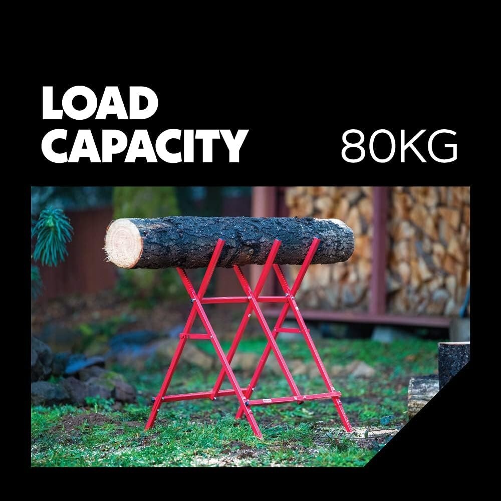 Durable Foldable Sawbuck with High-Speed Steel Blade for Safe Logging & Firewood