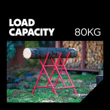 Load image into Gallery viewer, Durable Foldable Sawbuck with High-Speed Steel Blade for Safe Logging &amp; Firewood