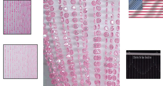 Versatile Iridescent 3' x 9' Beaded Curtain - Perfect for Parties & Bedrooms