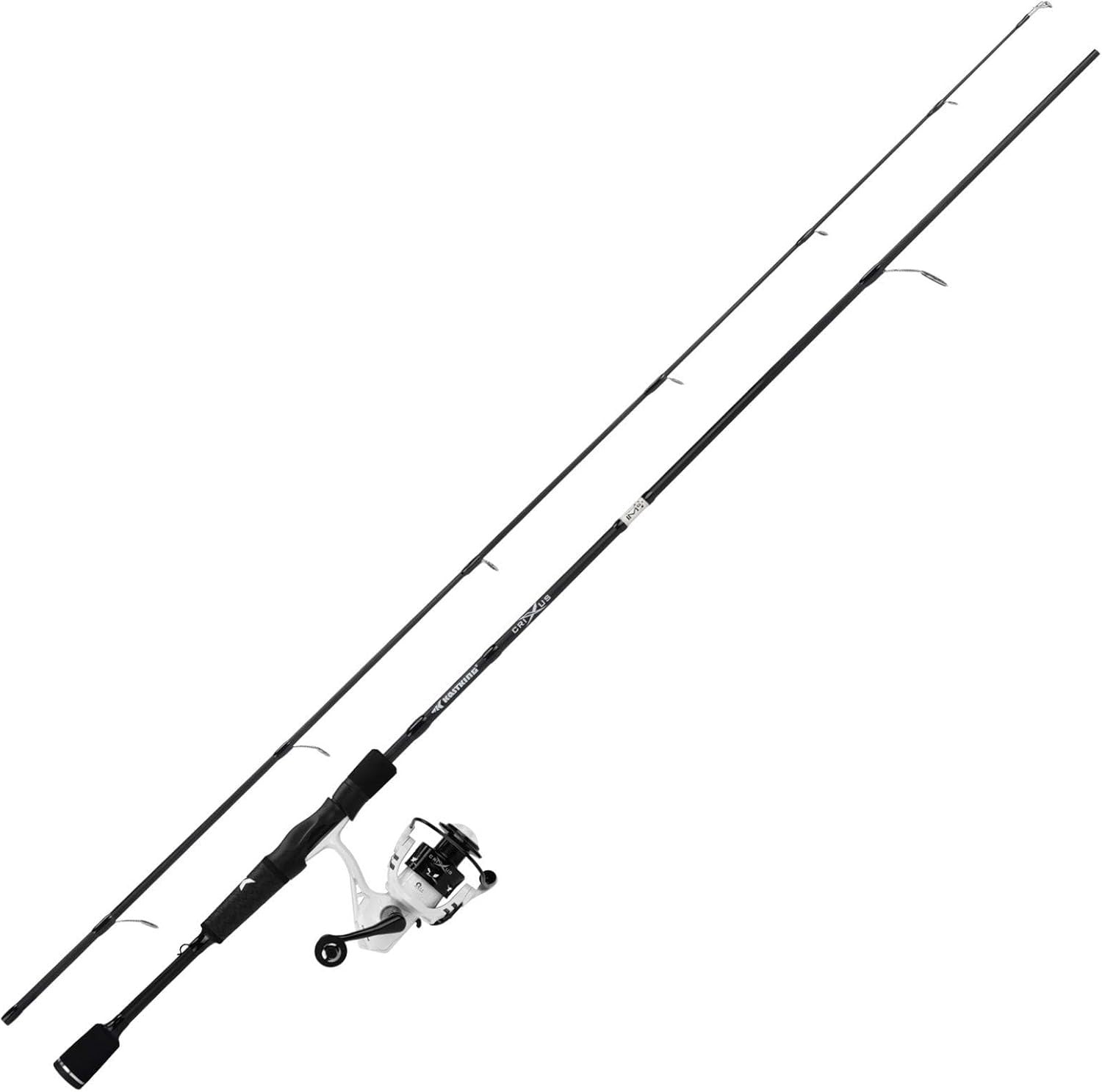 Crixus 7ft Baitcasting Fishing Rod & Reel Combo - Graphite, Durable Performance
