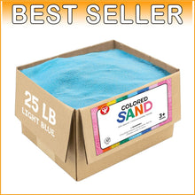 Load image into Gallery viewer, Artisan 3D Sand Art Supplies - 25 lbs of Safe Colorful Sand for Creative Play