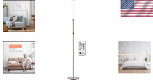 Load image into Gallery viewer, Contemporary Adjustable LED Floor Lamp - Remote Controlled Dimming &amp; Temperature