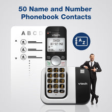 Load image into Gallery viewer, DECT 6.0 2-Handset Cordless Phone with Caller ID and Quiet Mode for Easy Use