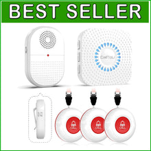 Load image into Gallery viewer, Versatile Wireless Emergency Call Button for Seniors - 500FT Nurse Alert System
