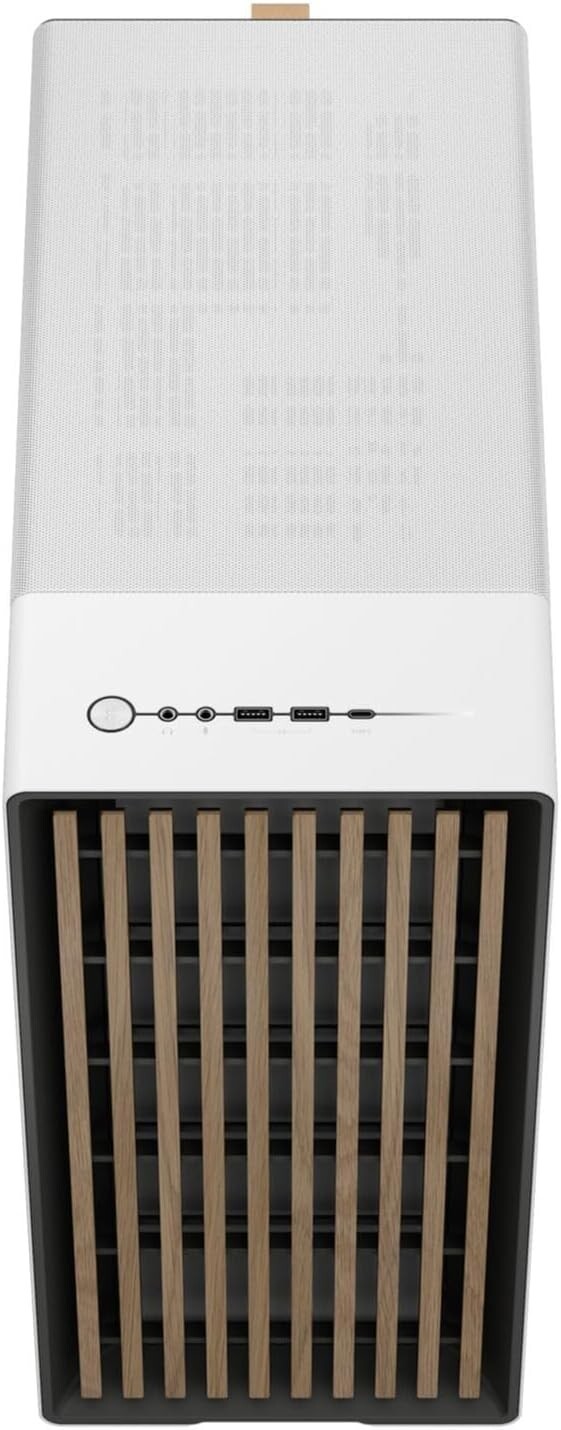 Clear Glass and Oak PC Gaming Case - Modern Design with Customizable Features