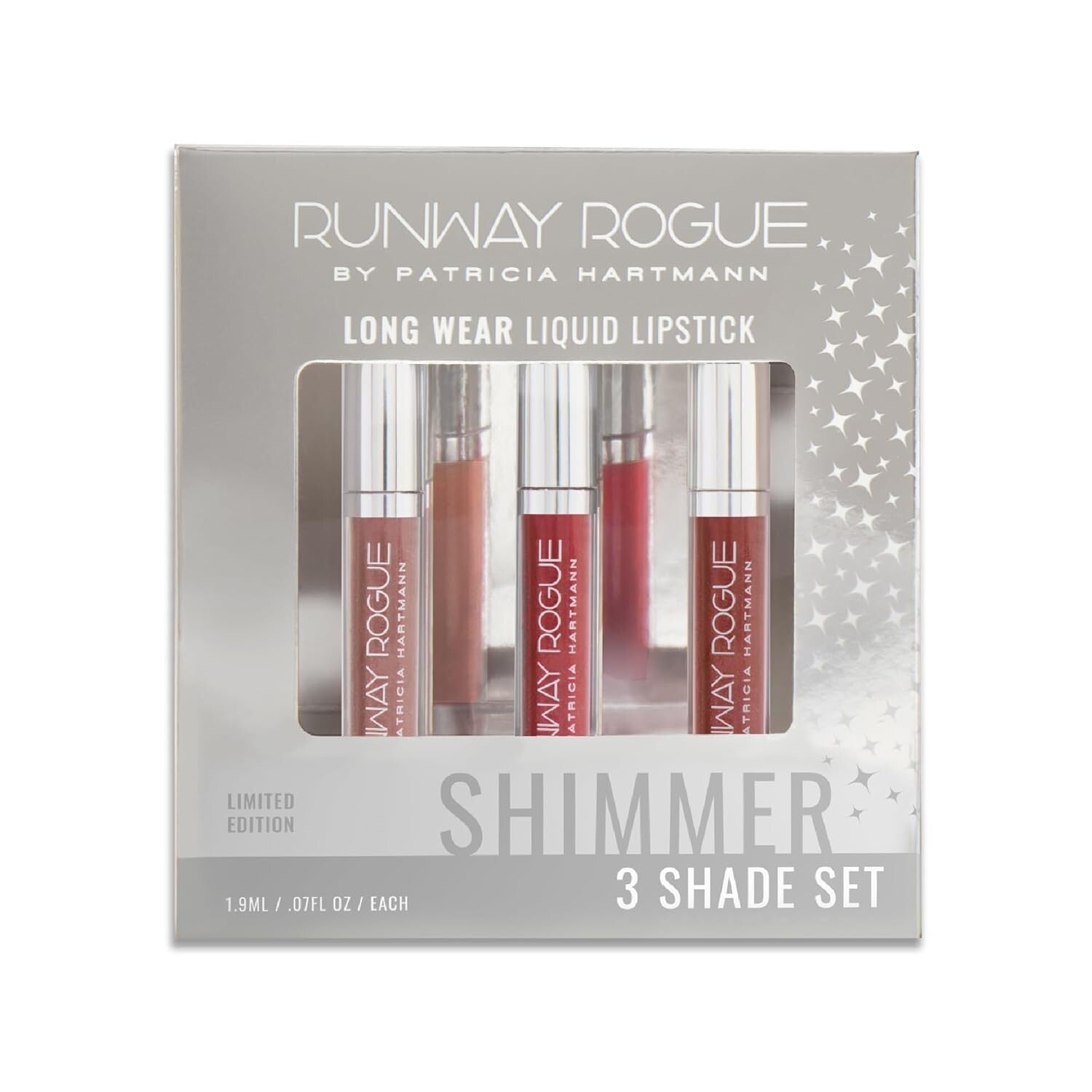 Glamorous Sunset Trio Mini Liquid Lipsticks - Soft Light, Day Rate, Film Noir