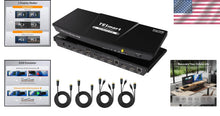 Load image into Gallery viewer, Versatile KVM Switch for Dual Monitors with Audio Output &amp; Hot Plug - 12V Power