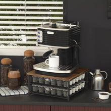 Load image into Gallery viewer, Stackable Coffee Pod Organizer with Metal Frame for Efficient Storage - Black