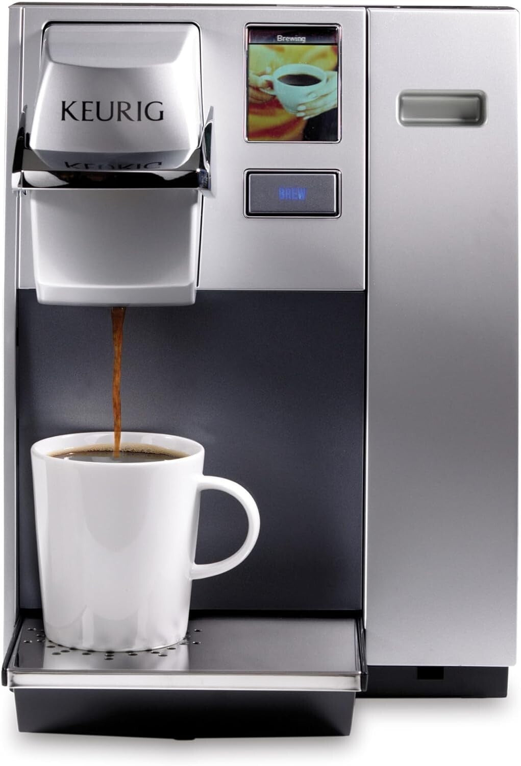 Versatile K-Cup Pod Coffee Maker - Quick Brew with Touch Interface in Silver