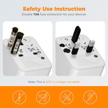 Load image into Gallery viewer, Multi-Functional Travel Adapter with Fast Charging and Global Compatibility