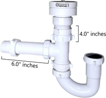 Load image into Gallery viewer, 1-1/2" Air Admittance Valve Trap Assembly Kit with Dual Sealing Protection