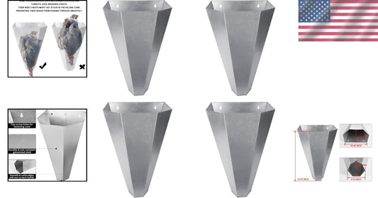 Easy-to-Clean Poultry Restraining Cone for Chickens and Turkeys Up to 8 lbs