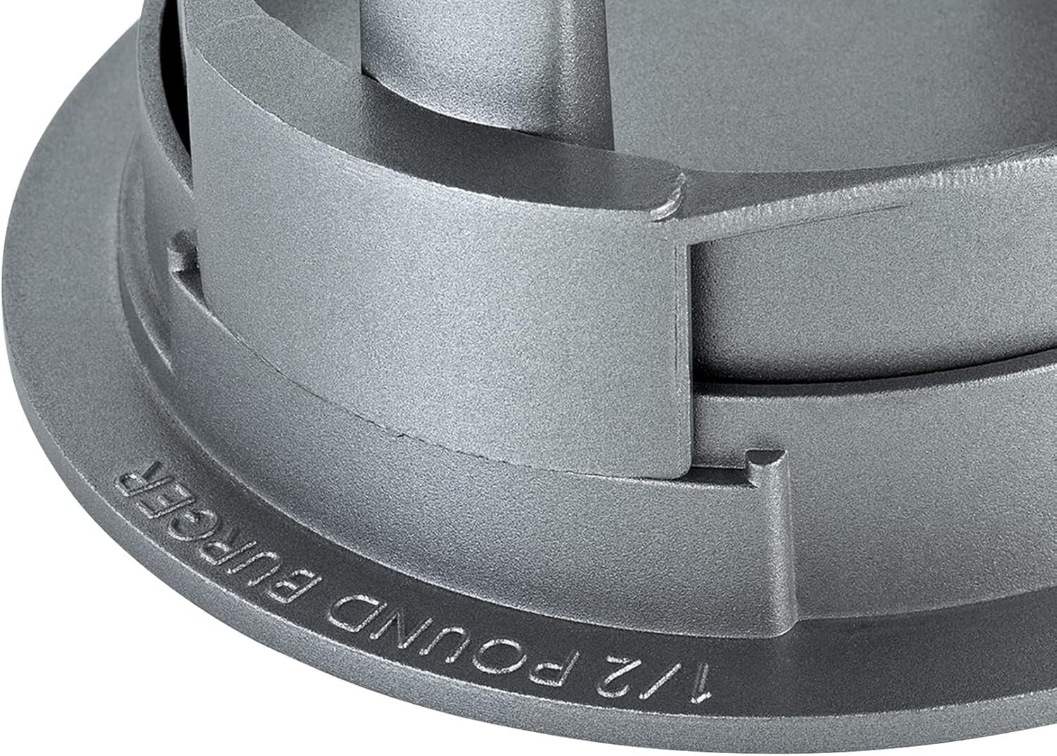 All-in-One Hamburger Patty Maker - Cast Aluminum Burger Press for Ideal Cooking