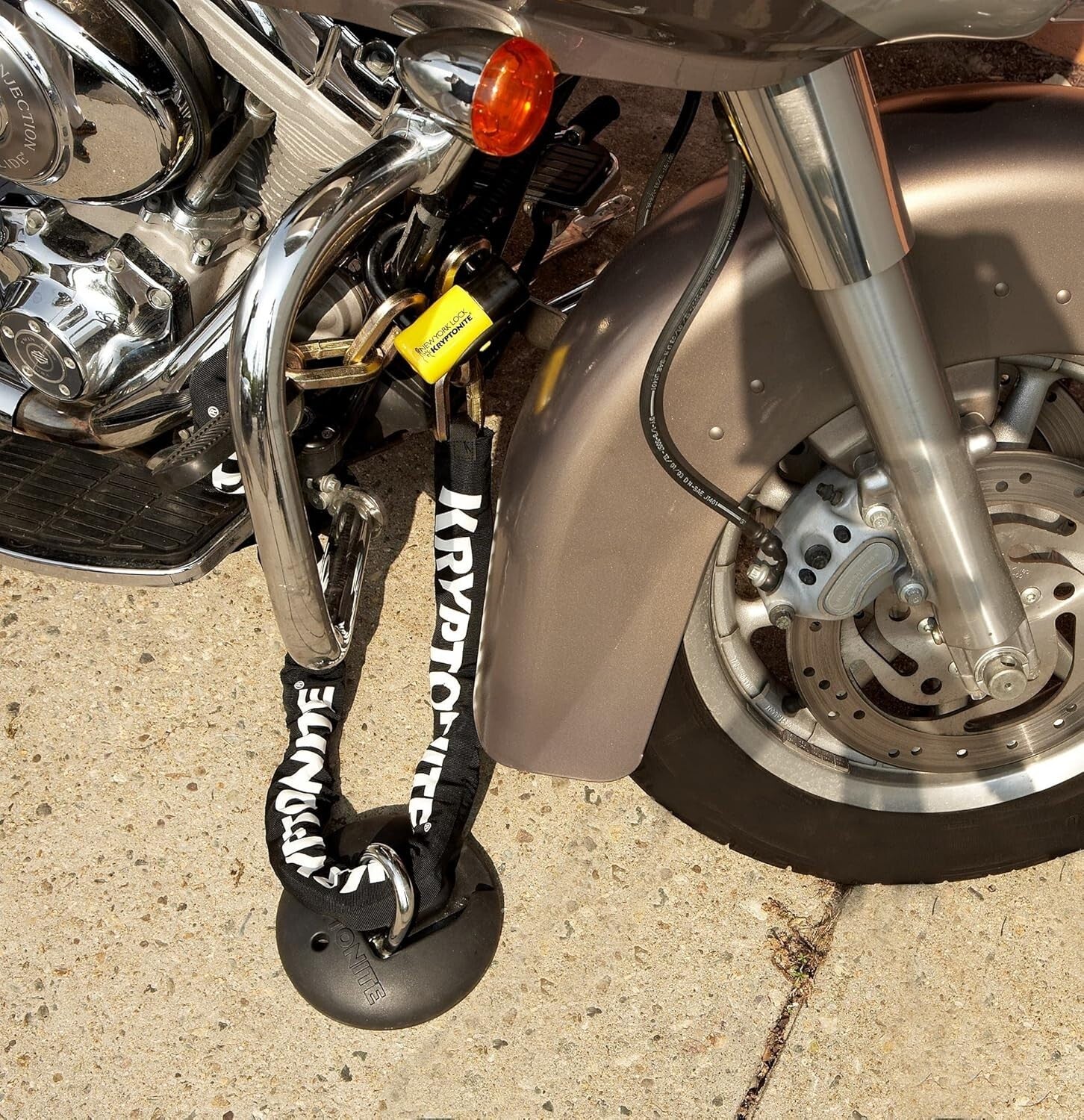 New York Fahgettaboudit 1415 Chain & Disc Lock - Ultimate Security for Cyclists