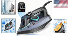 Load image into Gallery viewer, Compact 1700W Anti-Drip Steam Iron with Self-Cleaning &amp; Adjustable Steam Modes
