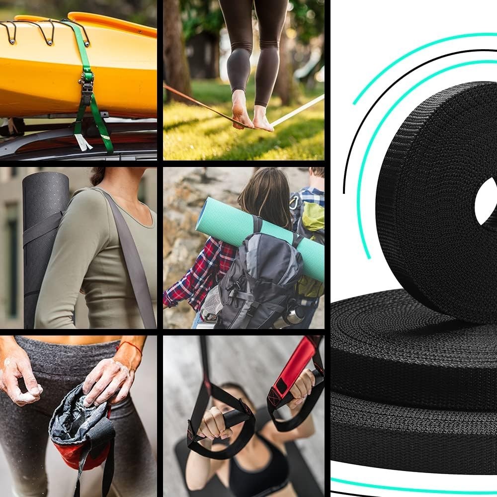 Extra-Strong 2" Webbing - Available in 40+ Colors - Ideal for Camping & Sewing