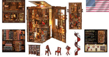 Load image into Gallery viewer, Enchanting Abbey Library Book Nook Mini Kit - Ideal for Creative Gift Lovers