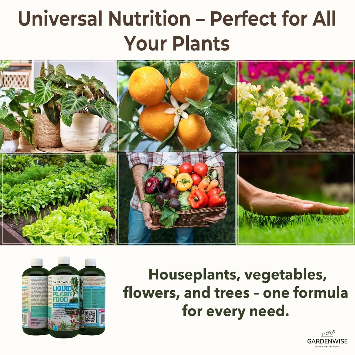 Organic Liquid Plant Food - Mycorrhizae-Enriched All-Purpose Fertilizer 32 oz