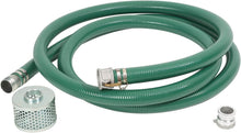 Load image into Gallery viewer, Green PVC Suction Hose Kit with Corrosion-Resistant Strainer &amp; Connectors