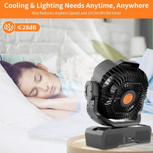 Load image into Gallery viewer, Portable 45000mAh Rechargeable Fan with Touch Control &amp; Oscillation for Outdoors