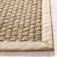 Load image into Gallery viewer, Natural Fiber Accent Rug - 2'6" x 4' Seagrass in Beige Border - Durable Design