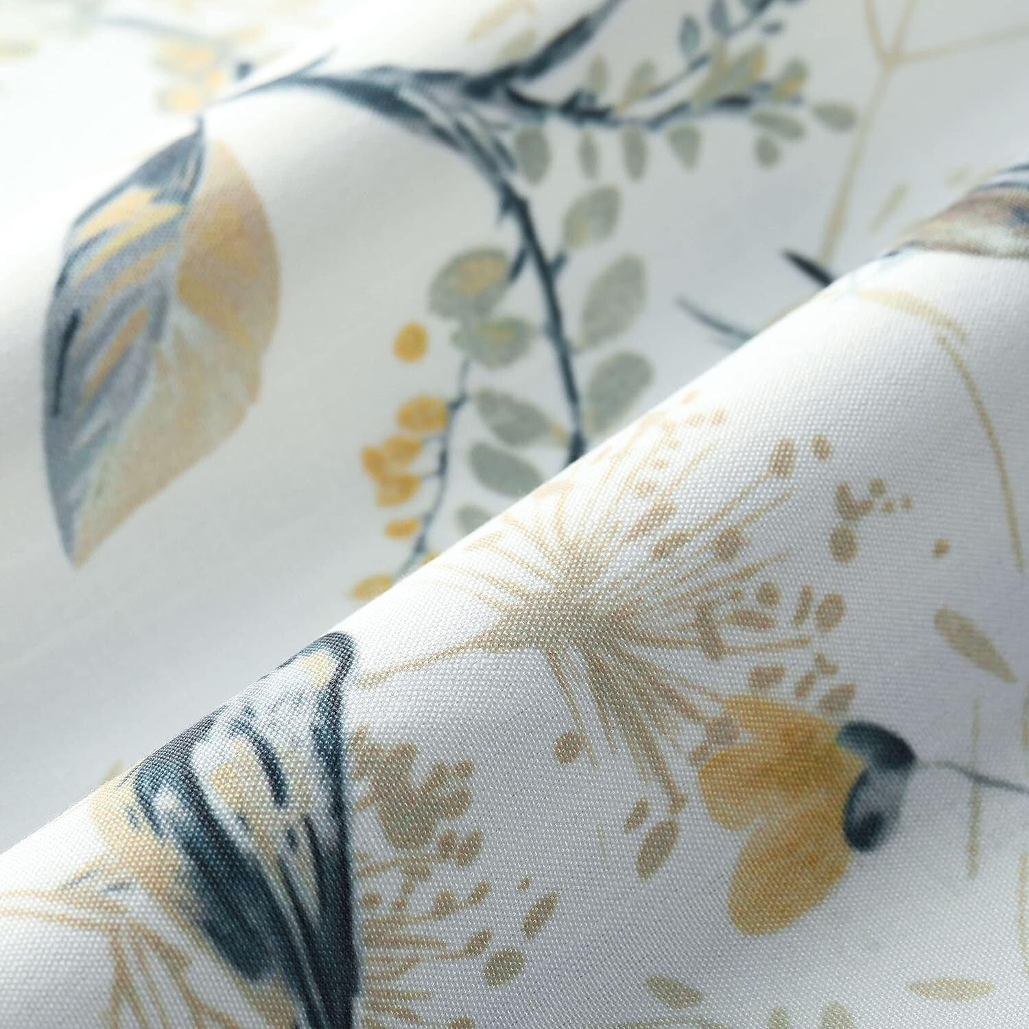 Beautiful Birds & Branches Grey Curtains - Pack of 2 for Modern Farmhouse