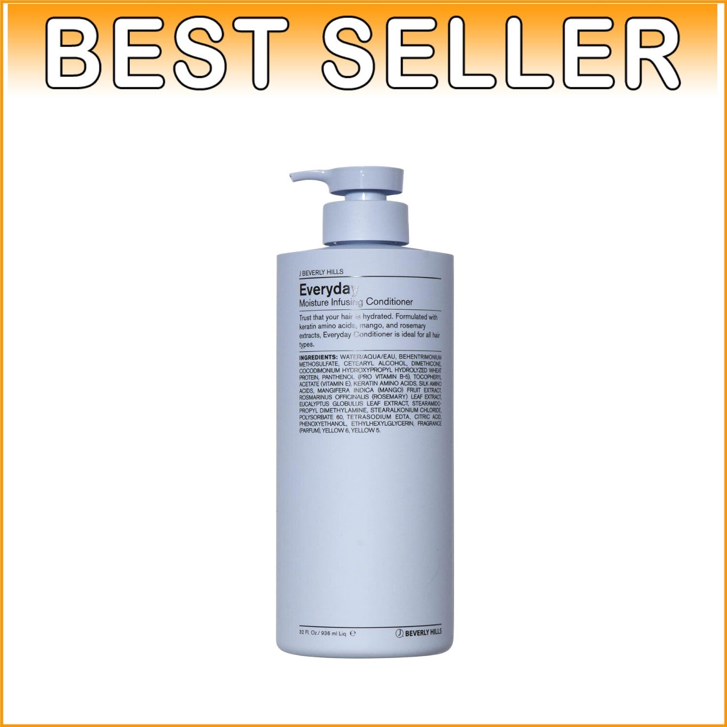 Everyday Blue Conditioner with Keratin – Nourishing & Hydrating Formula, 3-32 Oz