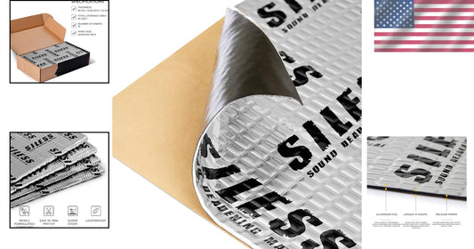 Automotive Sound Deadener - 80 Mil Butyl Mat for Noise Reduction in Cars