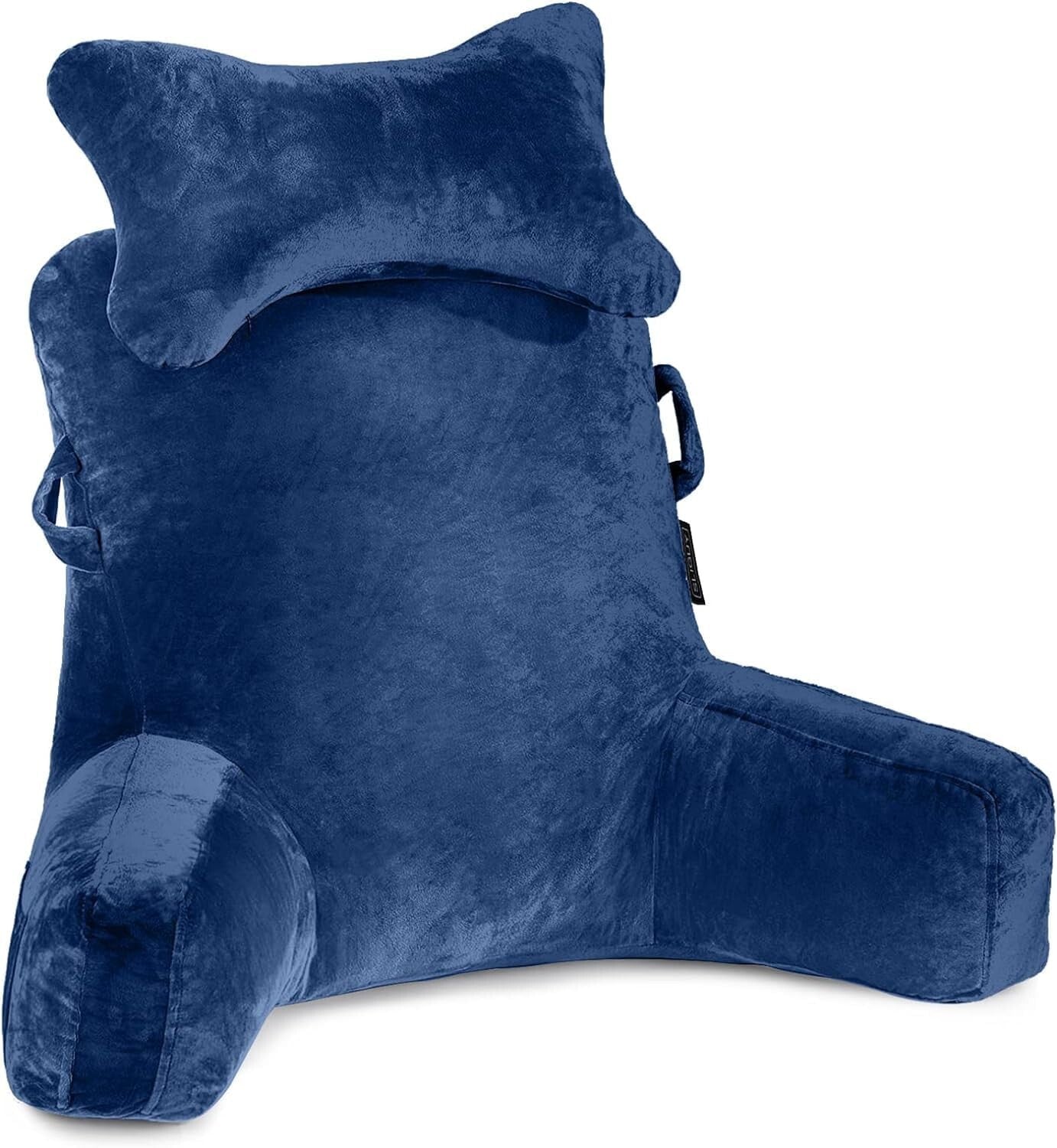 Extra Large 31'' Reading Pillow - Deluxe Backrest with Neck Roll & Arm Support