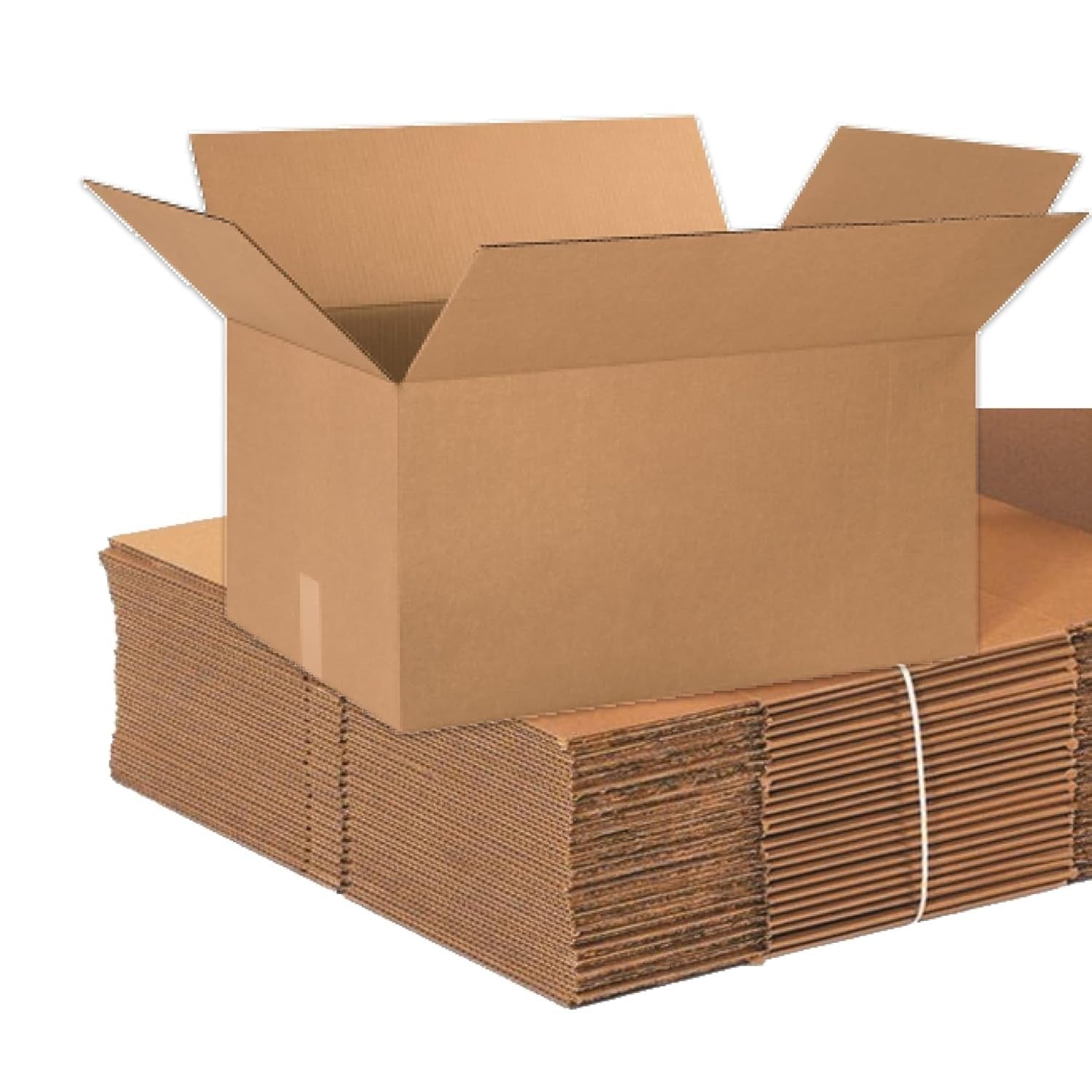 10-Pack Large Corrugated Boxes, 65 lb Capacity – Perfect for Shipping & Moving!