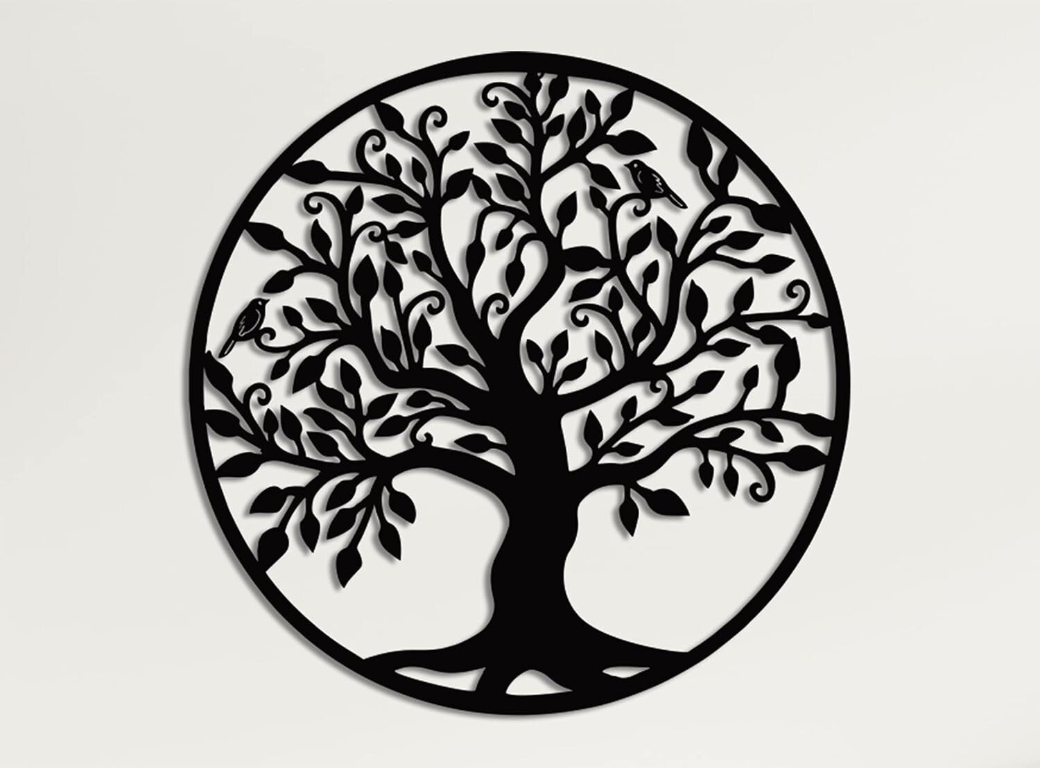 Sophisticated Tree of Life Metal Wall Art - Hanging Decor for Indoor/Outdoor