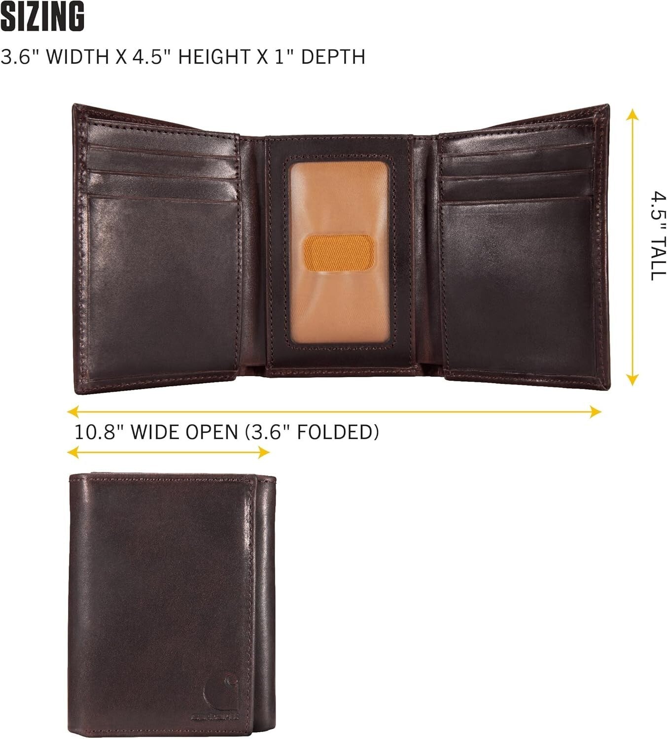 Durable Men's Wallet in 100% Oil-Finished Leather - Multiple Styles Available